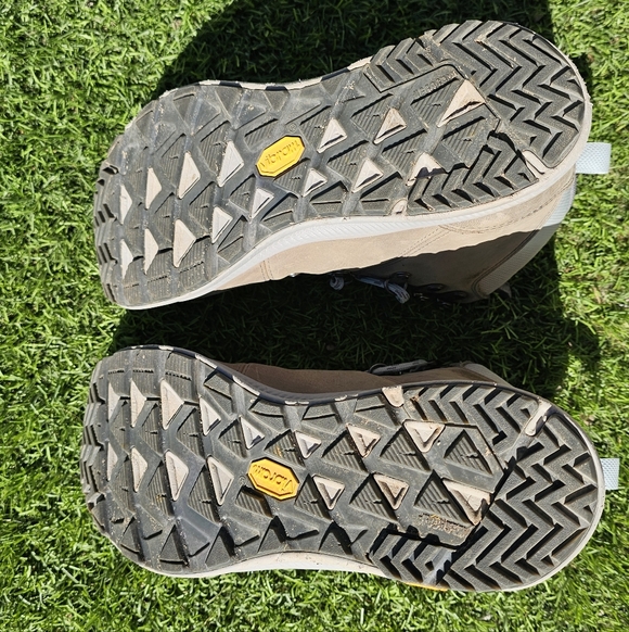 Merrell Women’s Waterproof Hiking Boots Vibram Sole Grey Size 9 Trail Outdoor - Picture 4 of 8